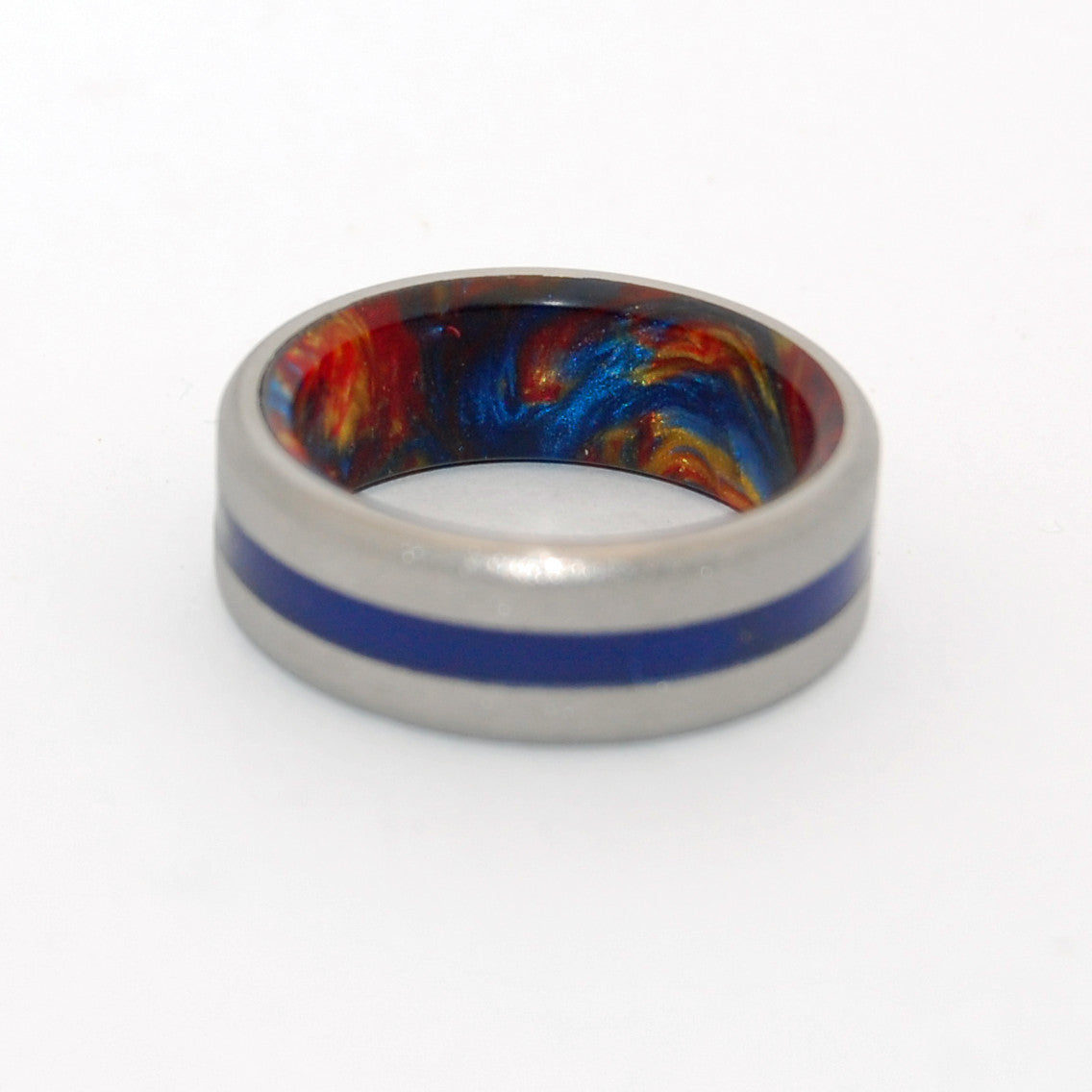 Hot Lava Cool Sea | Handcrafted Titanium Wedding Ring - Minter and Richter Designs
