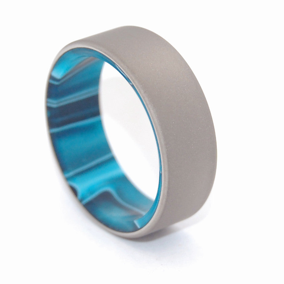 Titanium Wedding Ring - Mens Ring | TIME TRAVEL - Minter and Richter Designs