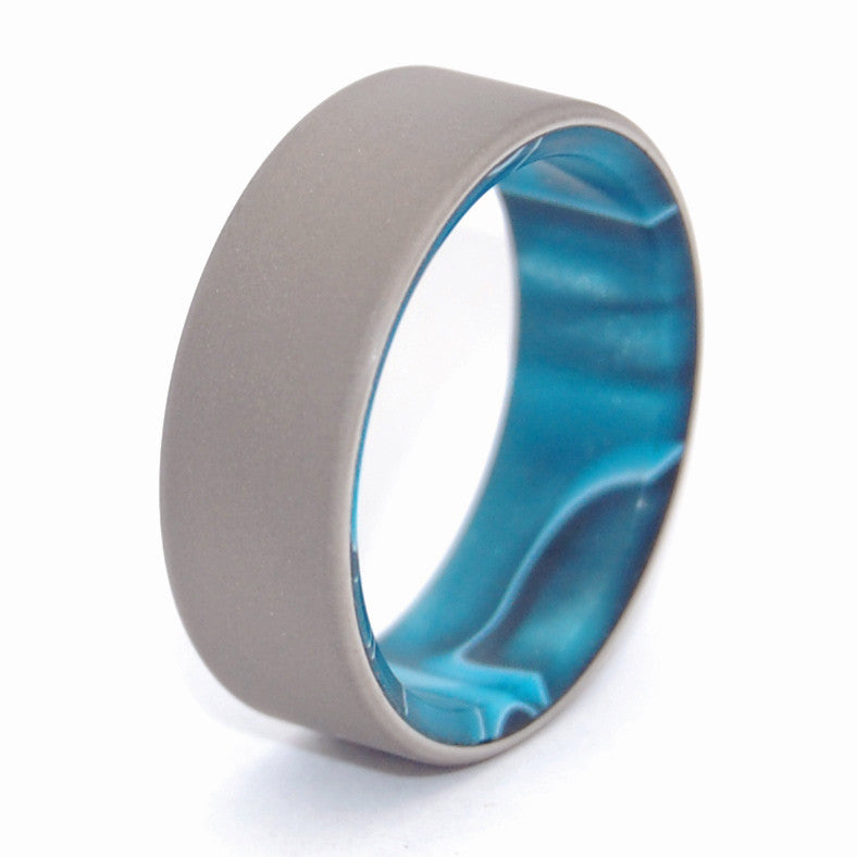 Titanium Wedding Ring - Mens Ring | TIME TRAVEL - Minter and Richter Designs