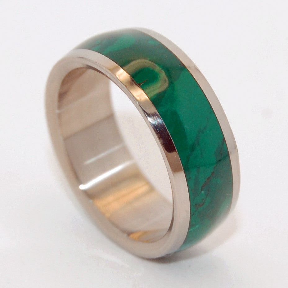JADE EMPIRE | Jade & Titanium - Unique Wedding Rings - Stone Wedding Rings - Minter and Richter Designs