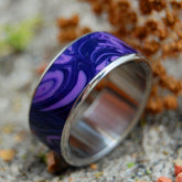 KING CHAROITE | Titanium & Stone Purple Wedding Ring - Minter and Richter Designs