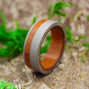 OLIVE GROVE | Olive Wood & Titanium Wedding Rings - Minter and Richter Designs