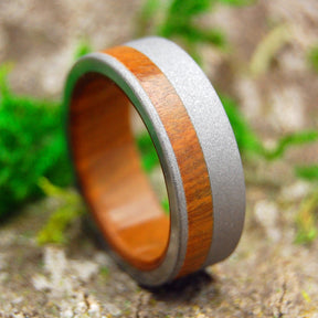 OLIVE GROVE | Olive Wood & Titanium Wedding Rings - Minter and Richter Designs