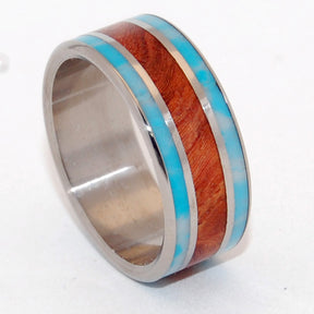 Pocket of Serenity | Wood and Stone Wedding Ring - Minter and Richter Designs