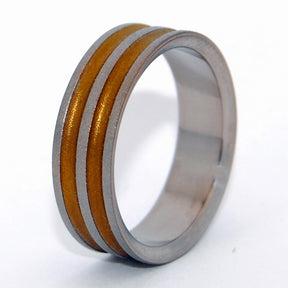 RUSTIC RING | Bronze Anodized Titanium Wedding Rings Rustic Wedding Rings - Minter and Richter Designs