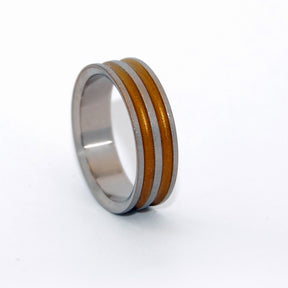 RUSTIC RING | Bronze Anodized Titanium Wedding Rings Rustic Wedding Rings - Minter and Richter Designs