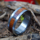 SUPER LOVE | Cocobolo Wood Titanium Men's & Women's Wedding Rings - Minter and Richter Designs