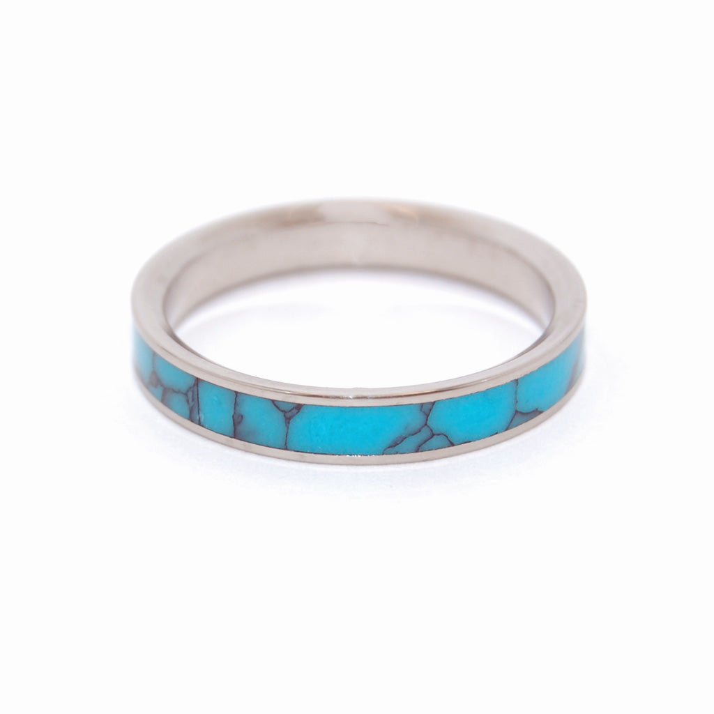 SIMPLE AND TURQUOISE | Turquoise Wedding Ring - Unique Wedding Rings - Minter and Richter Designs