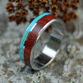 HIMALAYAN KINGS | Tibetan Turquoise and Bloodwood Custom Men's Rings - Minter and Richter Designs