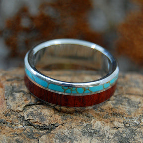 HIMALAYAN KINGS | Tibetan Turquoise and Bloodwood Custom Men's Rings - Minter and Richter Designs