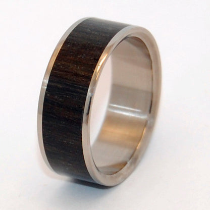 Ukrainian Bog Oak | Ancient Woods Titanium Wedding Ring - Minter and Richter Designs
