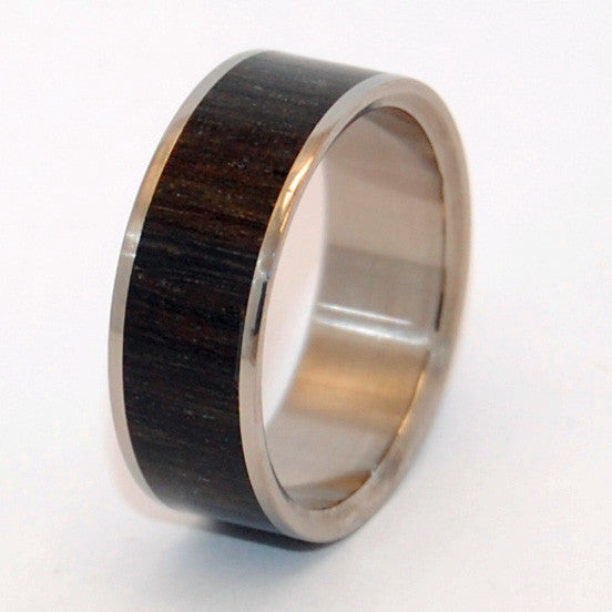 Ukrainian Bog Oak | Ancient Woods Titanium Wedding Ring - Minter and Richter Designs