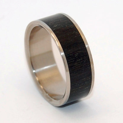 Ukrainian Bog Oak | Ancient Woods Titanium Wedding Ring - Minter and Richter Designs