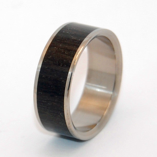 Ukrainian Bog Oak | Ancient Woods Titanium Wedding Ring - Minter and Richter Designs