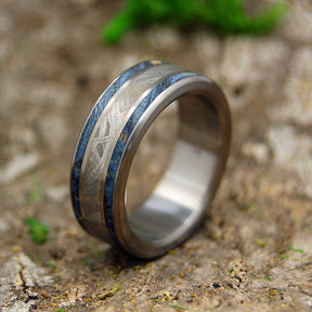 WHEN A TREE MEETS METEORITE | Meteorite & Wood Wedding Rings - Minter and Richter Designs