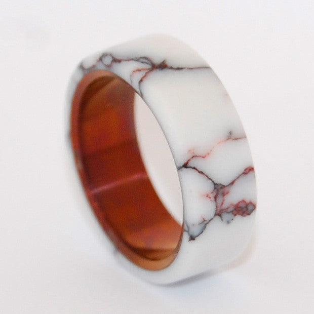 WILD HORSE BRONZE | Jasper Stone Wedding Rings - Unique Wedding Rings - Minter and Richter Designs