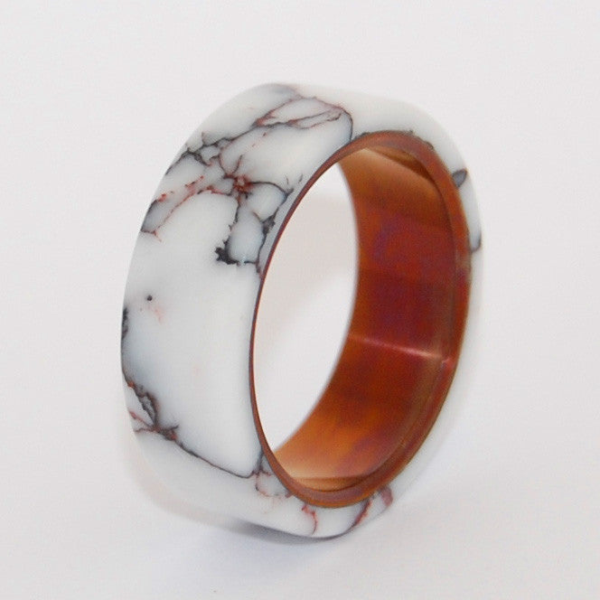 WILD HORSE BRONZE | Jasper Stone Wedding Rings - Unique Wedding Rings - Minter and Richter Designs