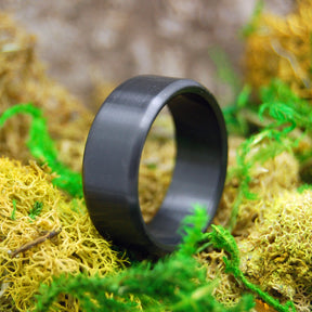 ATOMIC NUMBER 40 | Zirconium Black Wedding Rings - Minter and Richter Designs