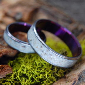 ACROPOLIS IN A PURPLE STORM | Stone Rings - Greek Wedding Ring - Unique Wedding Rings - Minter and Richter Designs
