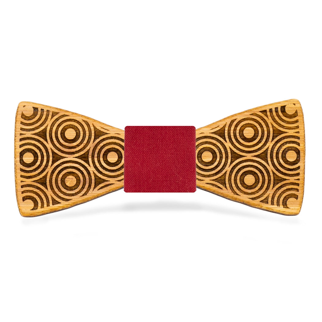 CIRCLE FLAIRE BOW TIE | Handmade Bamboo Bow Tie - Wedding Gift - Groomsmen Gift - Fathers Day - Minter and Richter Designs
