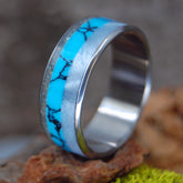OUR BEACH | Beach Sand Ring - Turquoise Wedding Ring - Unique Wedding Rings - Minter and Richter Designs