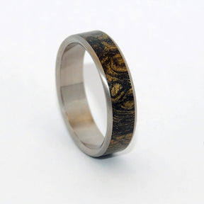 Golden Heart | Mokume Gane Wedding Ring - Minter and Richter Designs