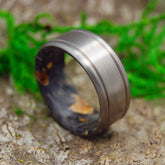 IT'S YOU | Black Box Elder Wood Titanium Wedding Rings - Minter and Richter Designs