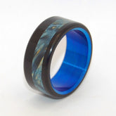 Blue Galway | Wood and Titanium Wedding Ring - Minter and Richter Designs