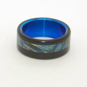 Blue Galway | Wood and Titanium Wedding Ring - Minter and Richter Designs