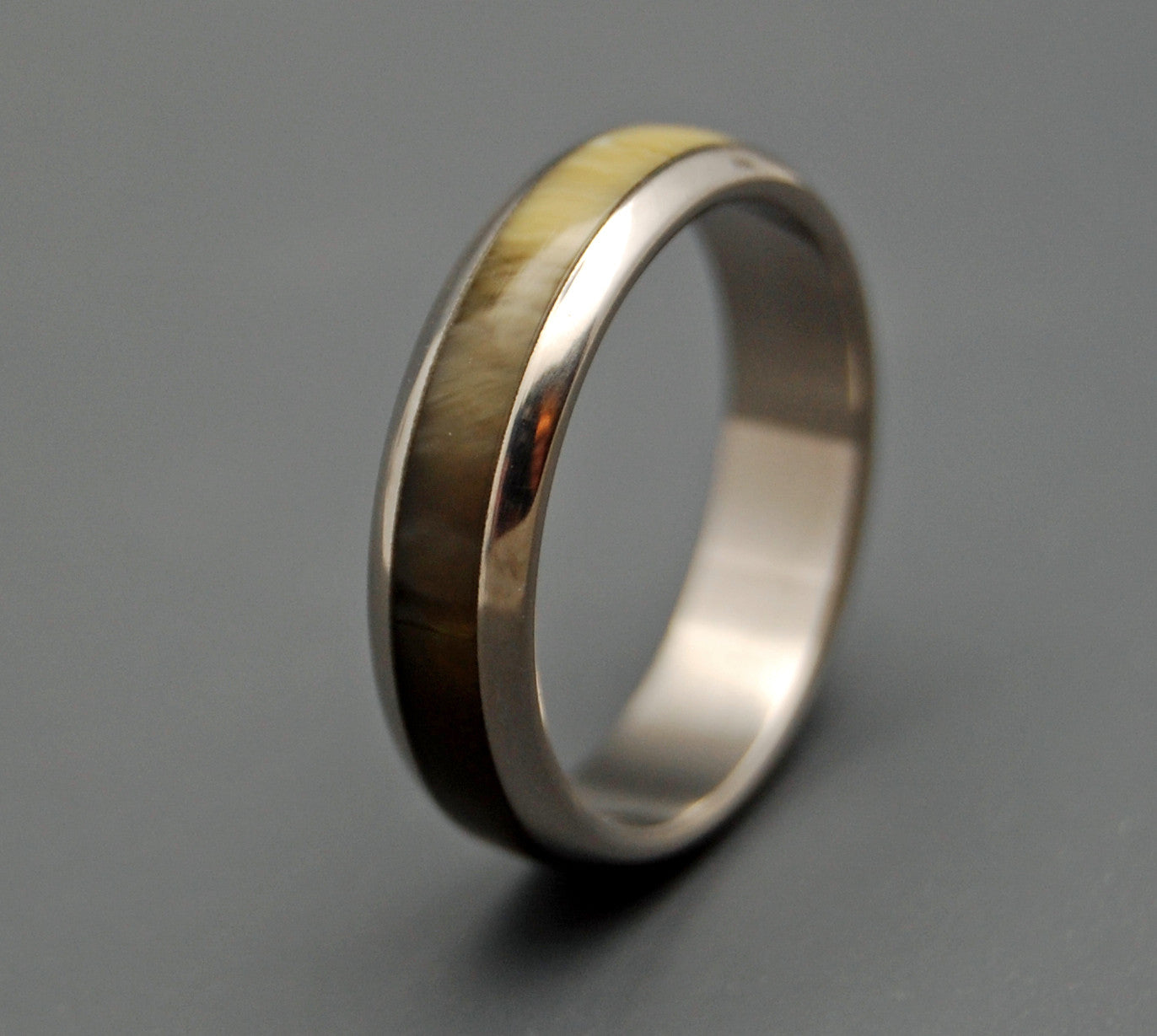Palomino | Horn and Titanium Wedding Ring - Minter and Richter Designs
