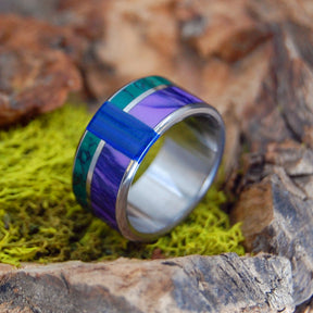 GO WITH YOU ANYWHERE | Charoite, Banded Azurite Malachite, Jade - Engagement Wedding Ring - Minter and Richter Designs