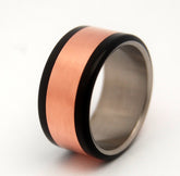 Copper and Titanium Wedding Ring | COPPER HEDONISM - Minter and Richter Designs