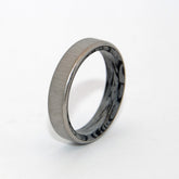 CORNERSTONE | Titanium & M3 Mokume Gane Unique Wedding Rings - Minter and Richter Designs