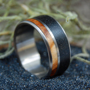 CYPRESS SWAMP | Wood & Beach Sand Wedding Ring - Minter and Richter Designs