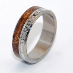 Partner | Horn and Titanium Wedding Ring - Minter and Richter Designs