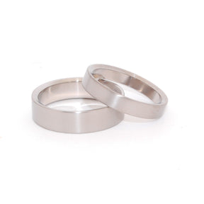 EDEN | Titanium Wedding Rings - Unique Wedding Rings Set - Minter and Richter Designs