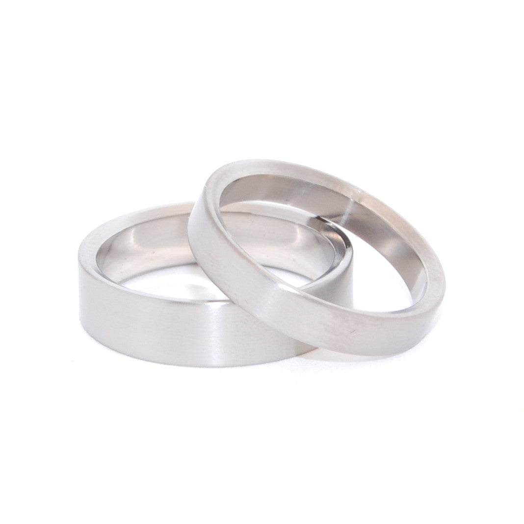 EDEN | Titanium Wedding Rings - Unique Wedding Rings Set - Minter and Richter Designs