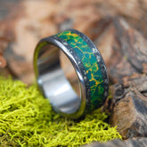 FOOL FOR LOVE II | Fools Gold & Egyptian Jade - Unique Wedding Ring - Minter and Richter Designs