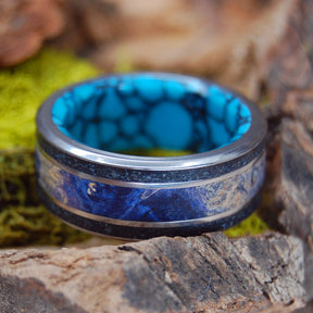 TURQUOISE ELVES OF ICELAND | Beach Sand Rings - Icelandic Wedding Ring - Unique Wedding Rings - Minter and Richter Designs