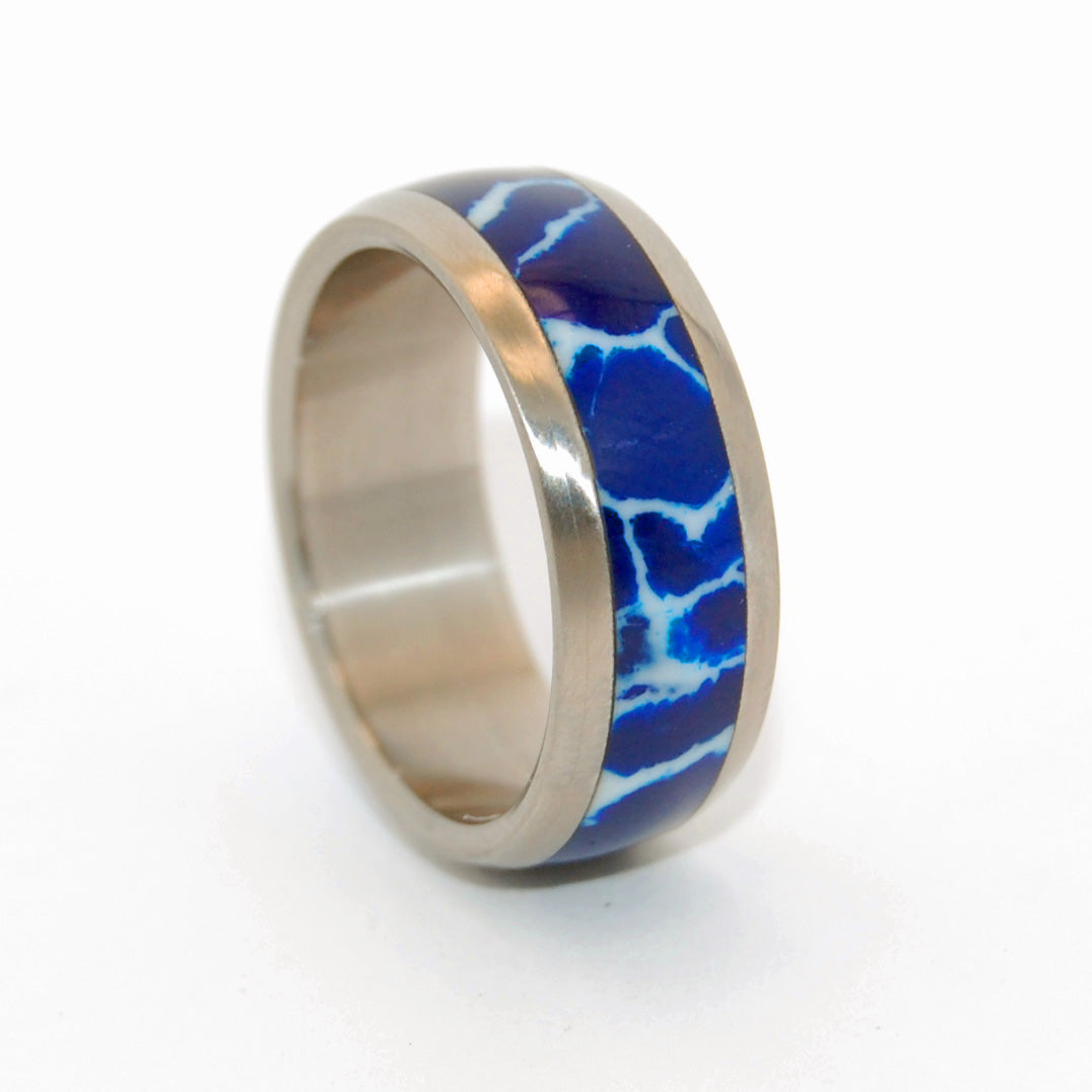 Every Drop of Cobalt | Handcrafted Stone Wedding Ring - Minter and Richter Designs