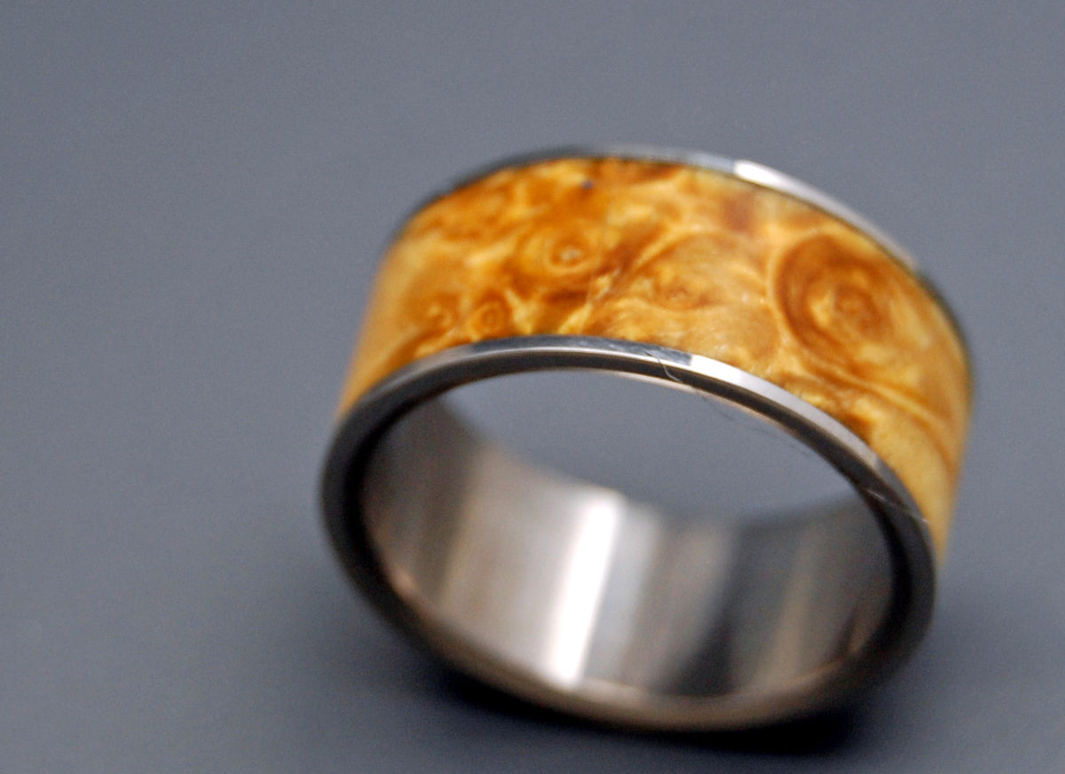 Fan the Flame | Wood and Titanium Wedding Ring - Minter and Richter Designs