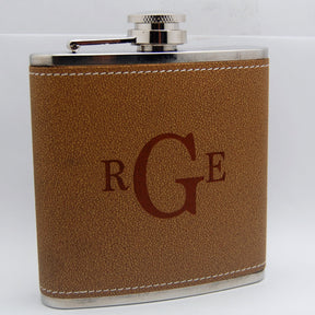 Leather and Steel Flask - Minter and Richter Designs