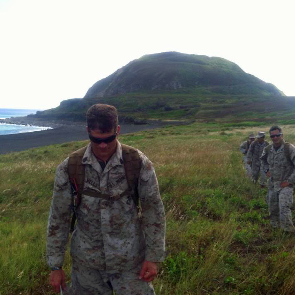 GRAY DAWN AT IWO JIMA | Iwo Jima Beach Sand Military Memorial Wedding Rings - Minter and Richter Designs