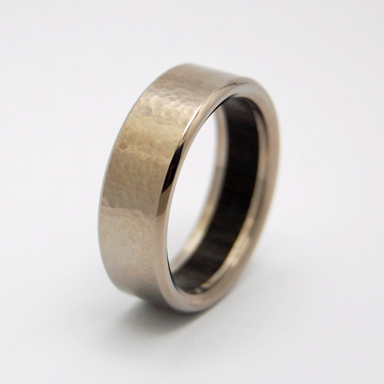 BOG | Aged Bog Oak Wood & Titanium - Unique Wedding Rings - Titanium Wedding Rings - Minter and Richter Designs