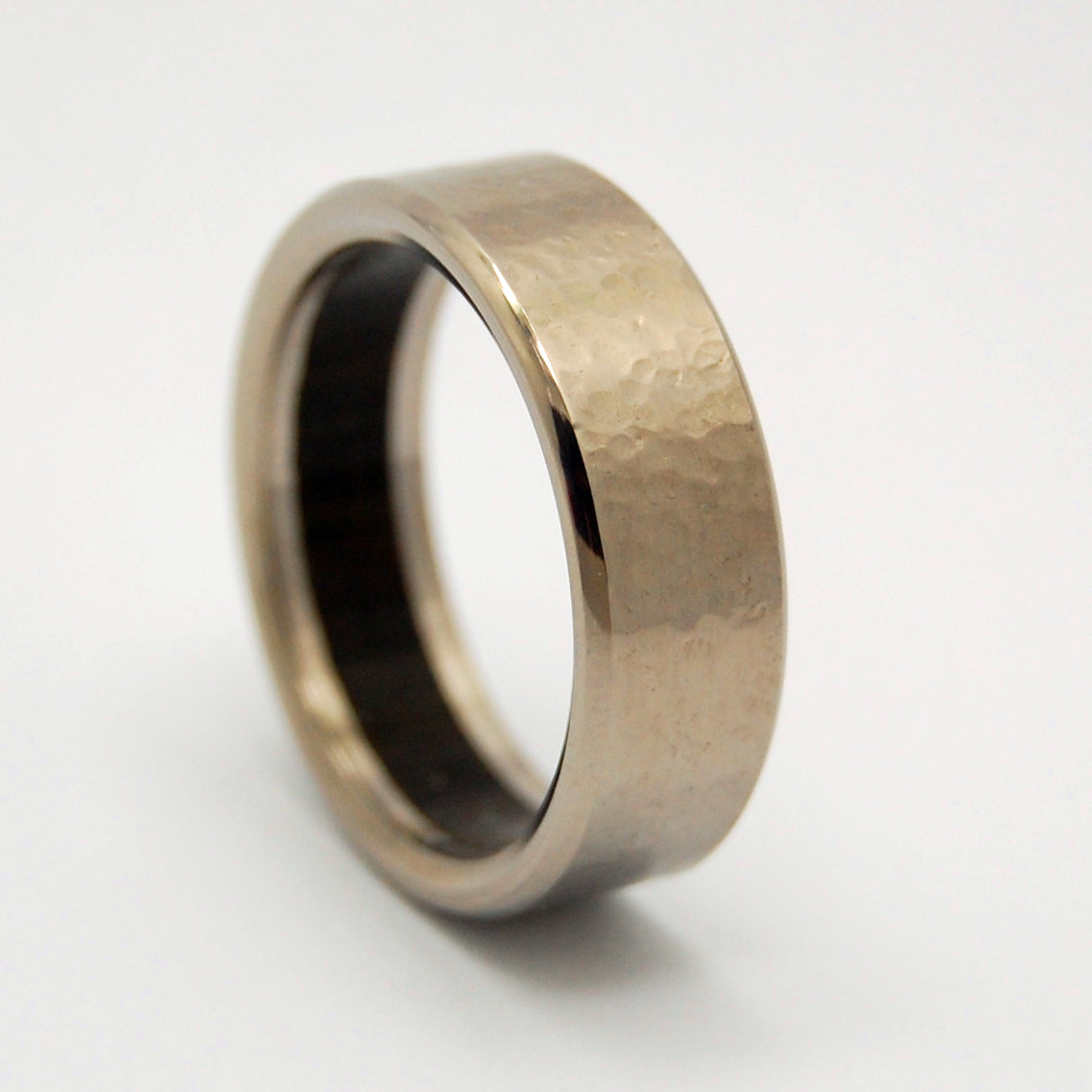 BOG | Aged Bog Oak Wood & Titanium - Unique Wedding Rings - Titanium Wedding Rings - Minter and Richter Designs