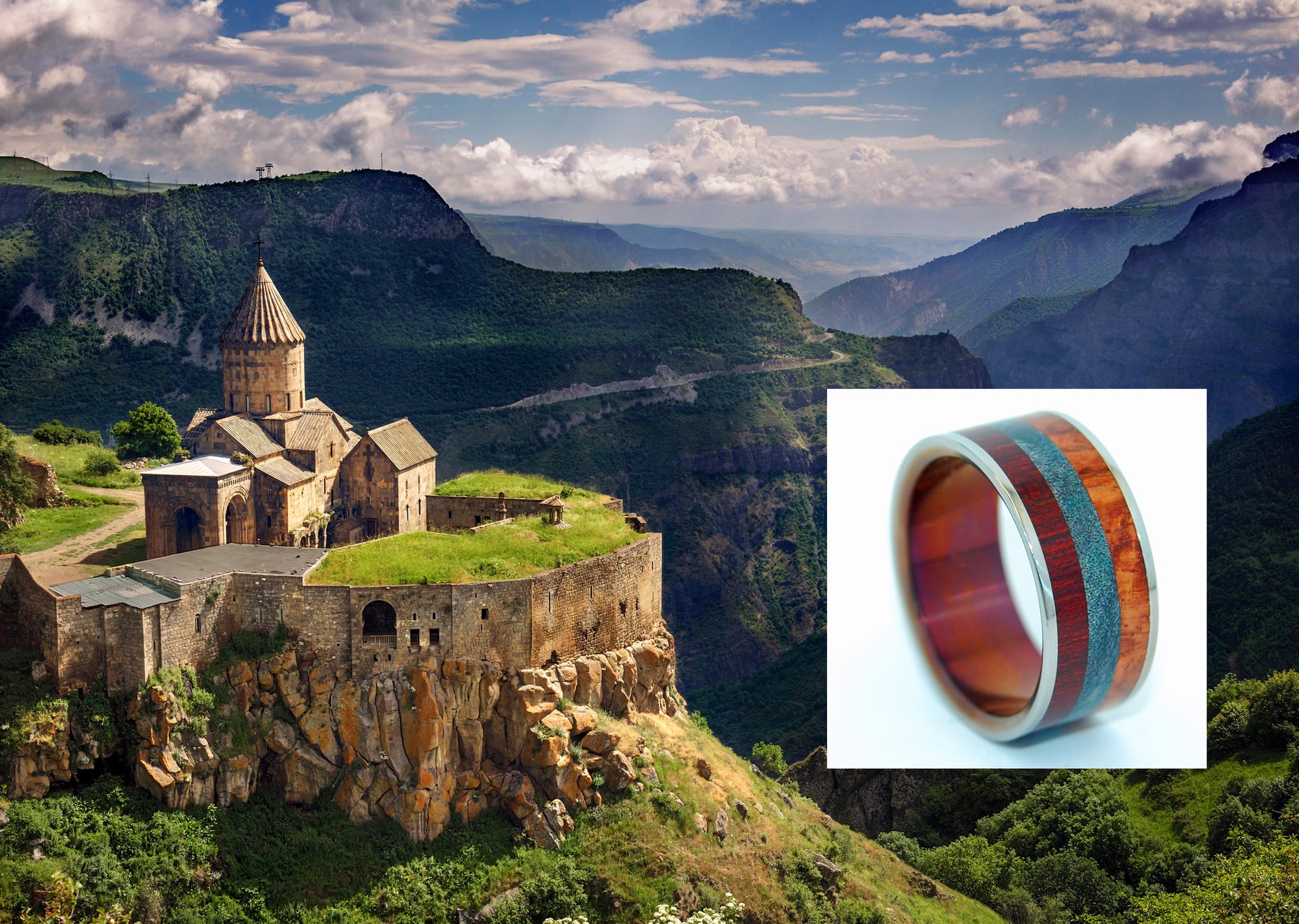 Hayastan - Motherland Armenia | Titanium Wedding Ring - Minter and Richter Designs