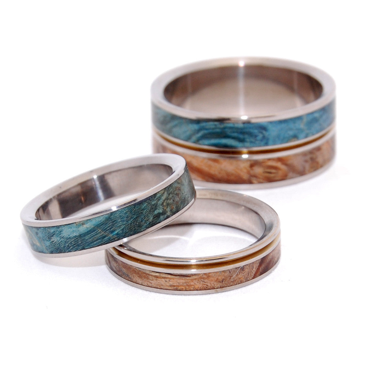 HEAVEN ON EARTH |  Golden Box Elder Wood - Unique Wedding & Engagement Rings - Minter and Richter Designs