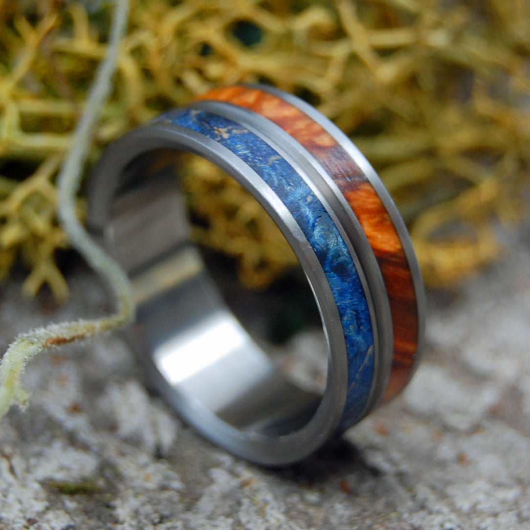 NAKED HEAVEN ON EARTH | Wood & Titanium Wedding Rings - Minter and Richter Designs