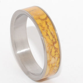 Honey | Handcrafted Stone Titanium Wedding Ring - Minter and Richter Designs