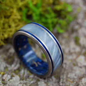 Minter + Richter | Men's Titanium Wedding Rings - Wooden Wedding Rings ...
